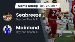 Recap: Seabreeze  vs. Mainland  2017