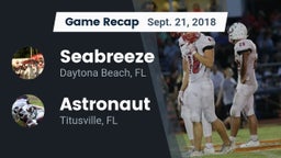 Recap: Seabreeze  vs. Astronaut  2018
