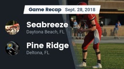 Recap: Seabreeze  vs. Pine Ridge  2018