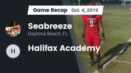 Recap: Seabreeze  vs. Halifax Academy 2019