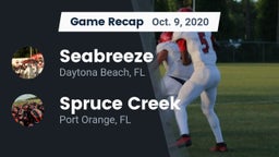 Recap: Seabreeze  vs. Spruce Creek  2020