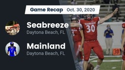 Recap: Seabreeze  vs. Mainland  2020