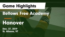 Bellows Free Academy  vs Hanover  Game Highlights - Dec. 27, 2019