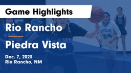 Rio Rancho  vs Piedra Vista  Game Highlights - Dec. 7, 2023