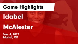 Idabel  vs McAlester  Game Highlights - Jan. 4, 2019