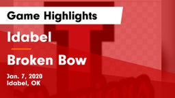 Idabel  vs Broken Bow  Game Highlights - Jan. 7, 2020