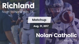 Matchup: Richland  vs. Nolan Catholic  2017