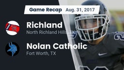 Recap: Richland  vs. Nolan Catholic  2017