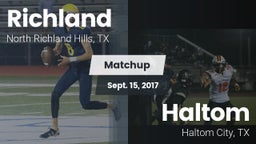 Matchup: Richland  vs. Haltom  2017