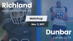 Matchup: Richland  vs. Dunbar  2017