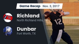 Recap: Richland  vs. Dunbar  2017
