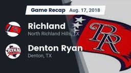 Recap: Richland  vs. Denton Ryan  2018