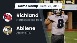 Recap: Richland  vs. Abilene  2018