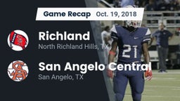 Recap: Richland  vs. San Angelo Central  2018
