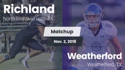 Matchup: Richland  vs. Weatherford  2018