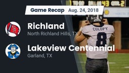 Recap: Richland  vs. Lakeview Centennial  2018