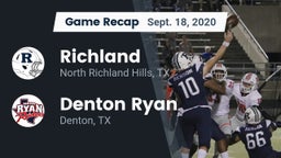 Recap: Richland  vs. Denton Ryan  2020
