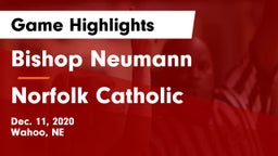 Bishop Neumann  vs Norfolk Catholic  Game Highlights - Dec. 11, 2020