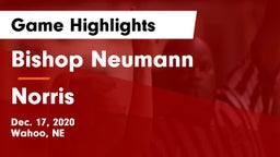 Bishop Neumann  vs Norris  Game Highlights - Dec. 17, 2020