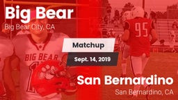 Matchup: Big Bear  vs. San Bernardino  2019