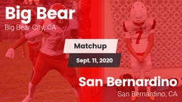 Matchup: Big Bear  vs. San Bernardino  2020