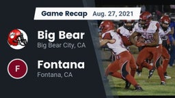 Recap: Big Bear  vs. Fontana  2021