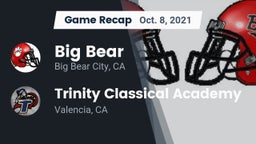 Recap: Big Bear  vs. Trinity Classical Academy  2021