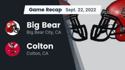 Recap: Big Bear  vs. Colton  2022