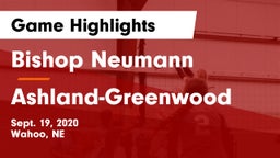 Bishop Neumann  vs Ashland-Greenwood  Game Highlights - Sept. 19, 2020