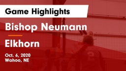 Bishop Neumann  vs Elkhorn  Game Highlights - Oct. 6, 2020