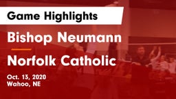 Bishop Neumann  vs Norfolk Catholic  Game Highlights - Oct. 13, 2020