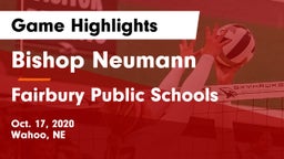 Bishop Neumann  vs Fairbury Public Schools Game Highlights - Oct. 17, 2020