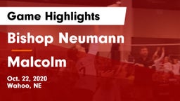 Bishop Neumann  vs Malcolm  Game Highlights - Oct. 22, 2020