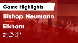 Bishop Neumann  vs Elkhorn  Game Highlights - Aug. 31, 2021