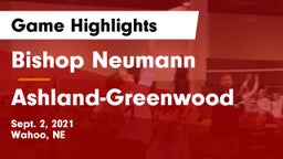 Bishop Neumann  vs Ashland-Greenwood  Game Highlights - Sept. 2, 2021