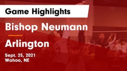 Bishop Neumann  vs Arlington  Game Highlights - Sept. 25, 2021