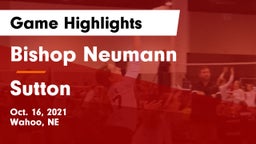 Bishop Neumann  vs Sutton  Game Highlights - Oct. 16, 2021