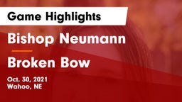 Bishop Neumann  vs Broken Bow  Game Highlights - Oct. 30, 2021