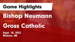 Bishop Neumann  vs Gross Catholic  Game Highlights - Sept. 10, 2022