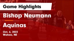 Bishop Neumann  vs Aquinas  Game Highlights - Oct. 6, 2022