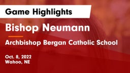 Bishop Neumann  vs Archbishop Bergan Catholic School Game Highlights - Oct. 8, 2022