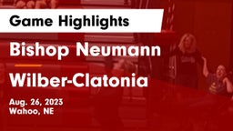 Bishop Neumann  vs Wilber-Clatonia  Game Highlights - Aug. 26, 2023