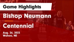 Bishop Neumann  vs Centennial  Game Highlights - Aug. 26, 2023
