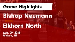 Bishop Neumann  vs Elkhorn North  Game Highlights - Aug. 29, 2023