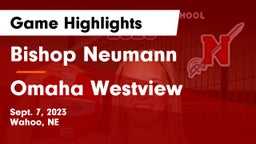 Bishop Neumann  vs Omaha Westview  Game Highlights - Sept. 7, 2023