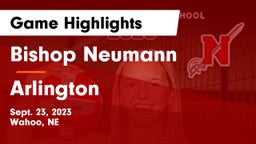 Bishop Neumann  vs Arlington  Game Highlights - Sept. 23, 2023