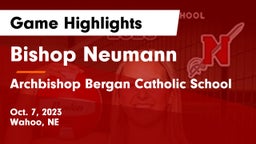 Bishop Neumann  vs Archbishop Bergan Catholic School Game Highlights - Oct. 7, 2023