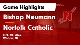 Bishop Neumann  vs Norfolk Catholic  Game Highlights - Oct. 10, 2023