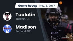 Recap: Tualatin  vs. Madison  2017