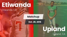 Matchup: Etiwanda  vs. Upland  2016